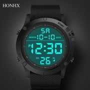 GBSELL watches for men Fashion Men's Military Sports Watch Luxury LED Digital Water Watch , Birthday Gift Black